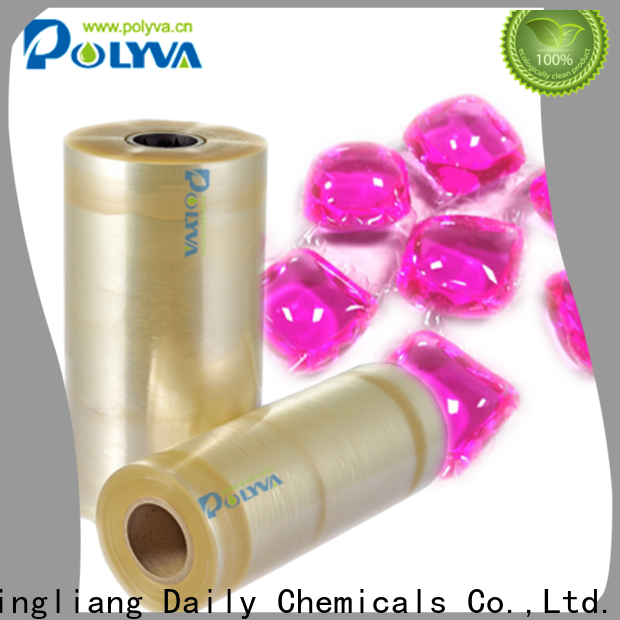 Preferential pva water soluble film exporter for laundry room