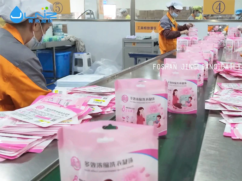 visit the JINGLIANG Laundry pods Production workshop.