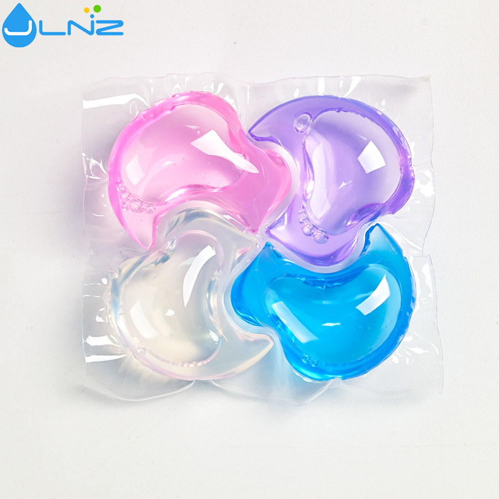 Jingliang 4 in 1 Eco long lasting fragrance laundry pods laundry beads cloth washing liquid detergent pods with scent booster High Quality Supplier In China